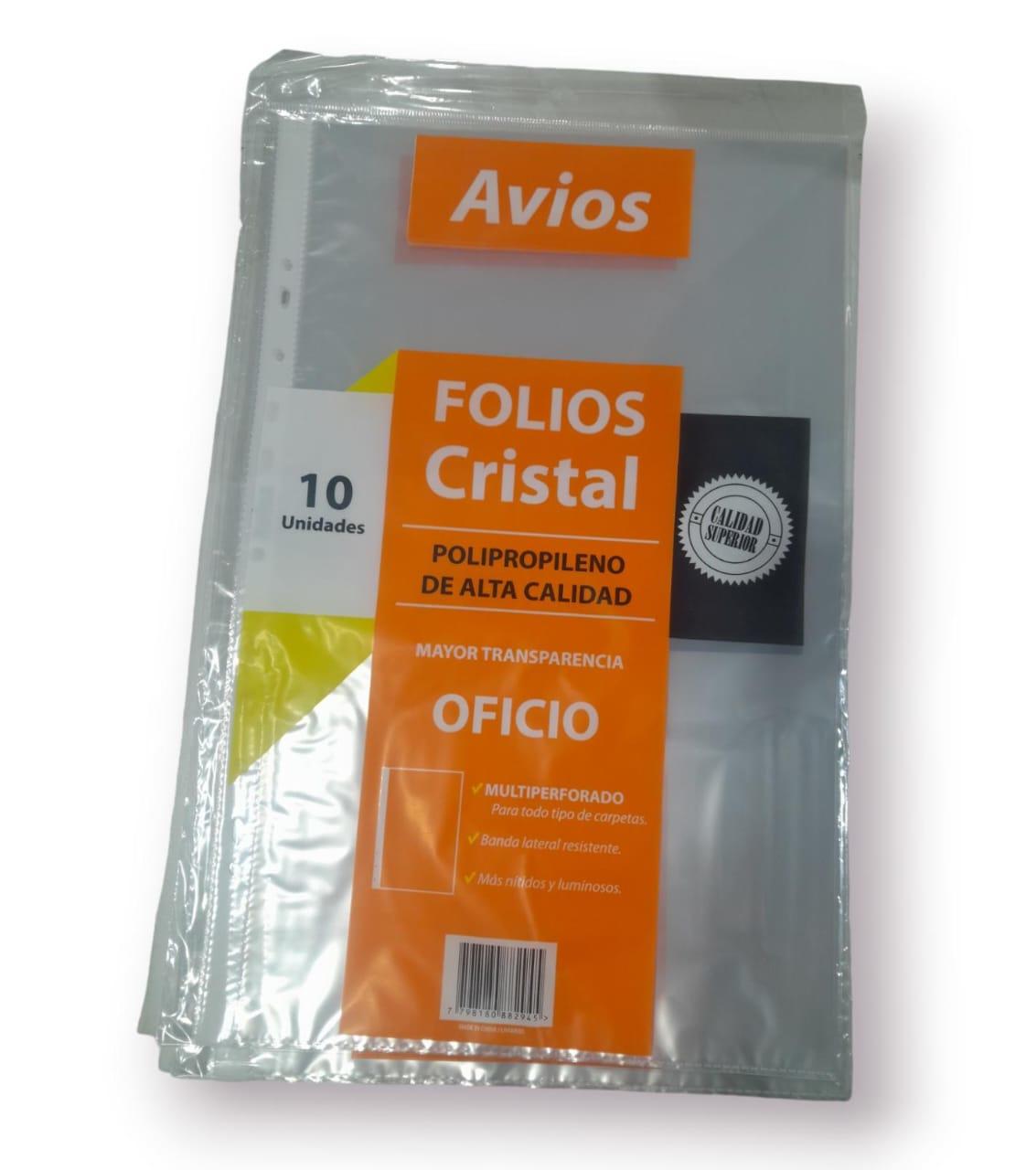 Folio oficio X10 unidades - Avíos 